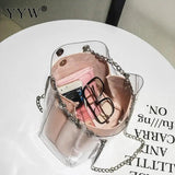 Transparent PVC Jelly Shoulder Bag Large Capacity Handbag
