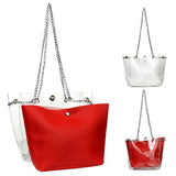 Transparent PVC Jelly Shoulder Bag Large Capacity Handbag