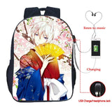 Kamisama Kiss USB Charging Backpack Students Travel School Bag
