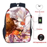 Kamisama Kiss USB Charging Backpack Students Travel School Bag