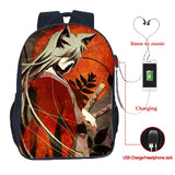 Kamisama Kiss USB Charging Backpack Students Travel School Bag