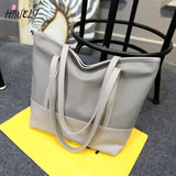 Vintage Women Pu Leather Handbag Shoulder Bag Female Causal Totes High Tote