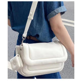 Women Winter Cotton Handbag Purses Quilted Crossbody Bag Large Ladies Bags