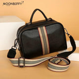 Vintage PU Leather Women Small Handbag and Purse Crossbody Bag