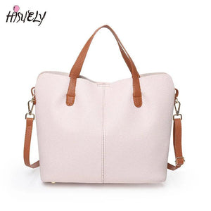 Hot Red Women PU Leather Handbags Large Capacity Shoulder Bags