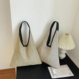 Rattan Woman Shoulder Bag Straw Handbags Women'S Leisure Large Capacity