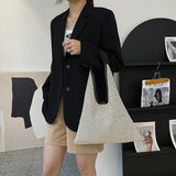 Rattan Woman Shoulder Bag Straw Handbags Women'S Leisure Large Capacity