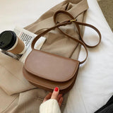 Small PU Leather Crossbody Bag for Women - Winter Shoulder Chest Bag