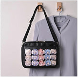 Customized Ita Bag Purse PVC Window Pins Display Women Crossbody Handbag
