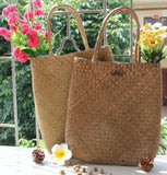 Women Handbag Summer Beach Bag Rattan Woven Straw Large Totes Bohemia