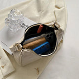 Retro Armpit Shoulder Bag Chain Handbag Crocodile Leather Purse