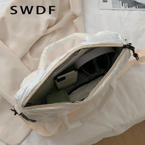 Women Winter Handbag Big Capacity Shoulder Tote Bags Female Crossbody Pack