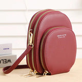 Women's Mini Shoulder Bag Vintage Crossbody Purses Small Round Handbag