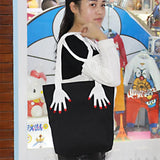 3D Hands Embroidery Canvas Tote Bag Harajuku Shoulder Bag