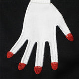 3D Hands Embroidery Canvas Tote Bag Harajuku Shoulder Bag