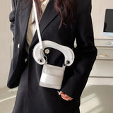 PU Leather Crossbody Bag for Women Short Straps Summer Shoulder Totes