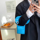 PU Leather Crossbody Bag for Women Short Straps Summer Shoulder Totes