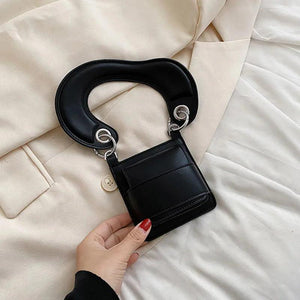 PU Leather Crossbody Bag for Women Short Straps Summer Shoulder Totes