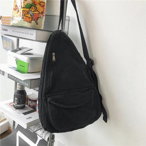 Canvas Crossbody Chest Bag for Women Shoulder Messenger Bag