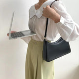 Women's Macaron Styling Underarm Bag Soft Lady Shoulder Handbag