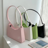 Women's Macaron Styling Underarm Bag Soft Lady Shoulder Handbag