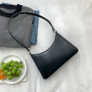 Women's Macaron Styling Underarm Bag Soft Lady Shoulder Handbag