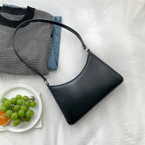 Women's Macaron Styling Underarm Bag Soft Lady Shoulder Handbag