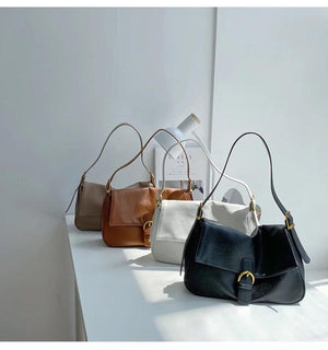 Vintage PU Handbag Single Shoulder Large Capacity