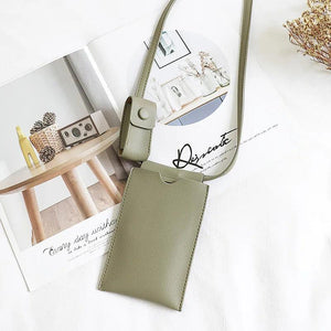 Leisure Vertical Mobile Phone Messenger Bag