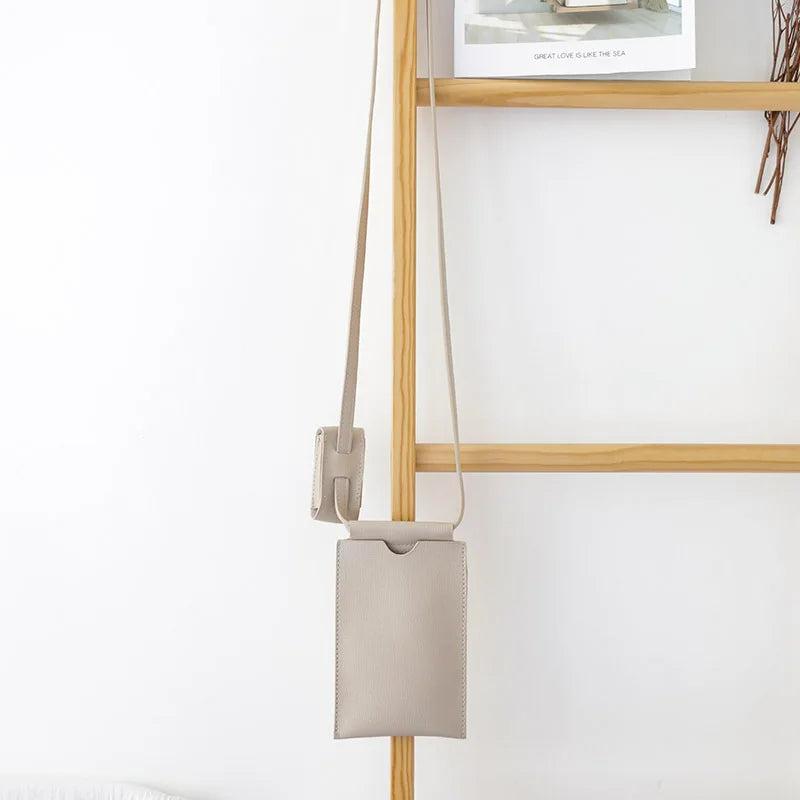Leisure Vertical Mobile Phone Messenger Bag