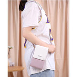 Mini PU Leather Crossbody Bag Women Small Handbag Shoulder Bag