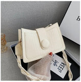 Women's PU Leather Shoulder Bag Retro Style Handbag