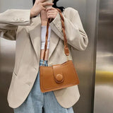 Women's PU Leather Shoulder Bag Retro Style Handbag