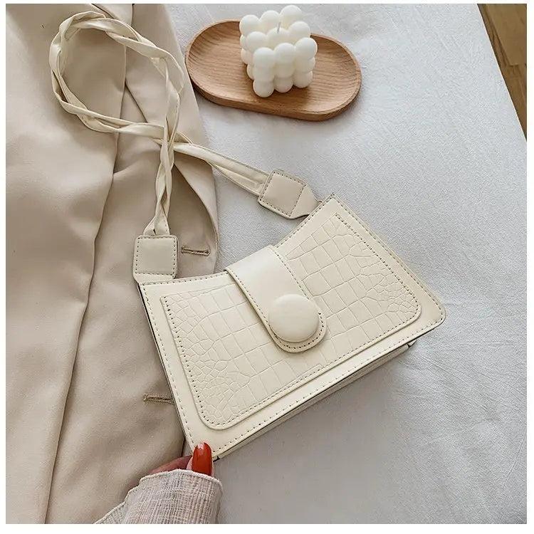 Women's PU Leather Shoulder Bag Retro Style Handbag