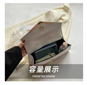 Snake Pattern Shoulder Bag Chain Crossbody Handbag Flap