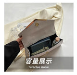 Snake Pattern Shoulder Bag Chain Crossbody Handbag Flap