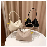 Women's PU Leather Armpit Shoulder Bag Chain Handbags