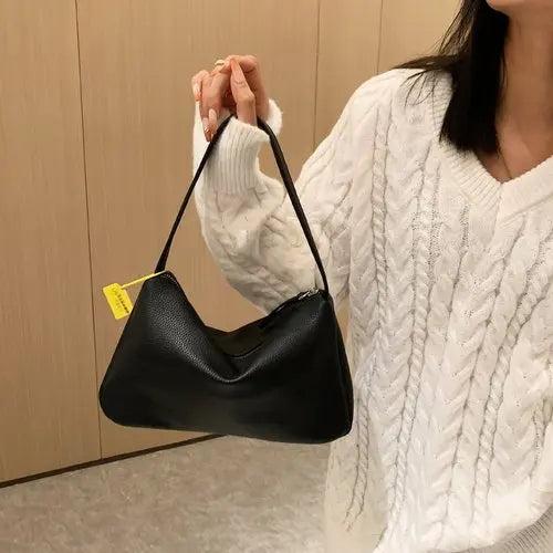 Women's PU Leather Armpit Shoulder Bag Chain Handbags