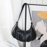 Shoulder Bags Women PU Leather Handbags Zipper Vintage Hobos Soft