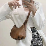 Shoulder Bags Women PU Leather Handbags Zipper Vintage Hobos Soft