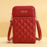 Women's Shoulder Bag PU Leather Mobile Phone Pack Wallet Crossbody Bag