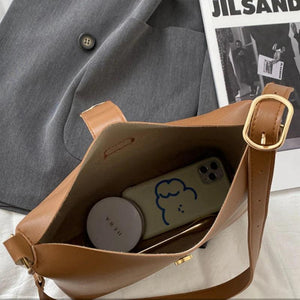 Shoulder Bags Women Large Capacity Crossbody Bag Vintage Bucket Handbags