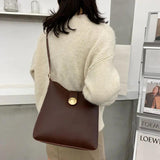 Shoulder Bags Women Large Capacity Crossbody Bag Vintage Bucket Handbags