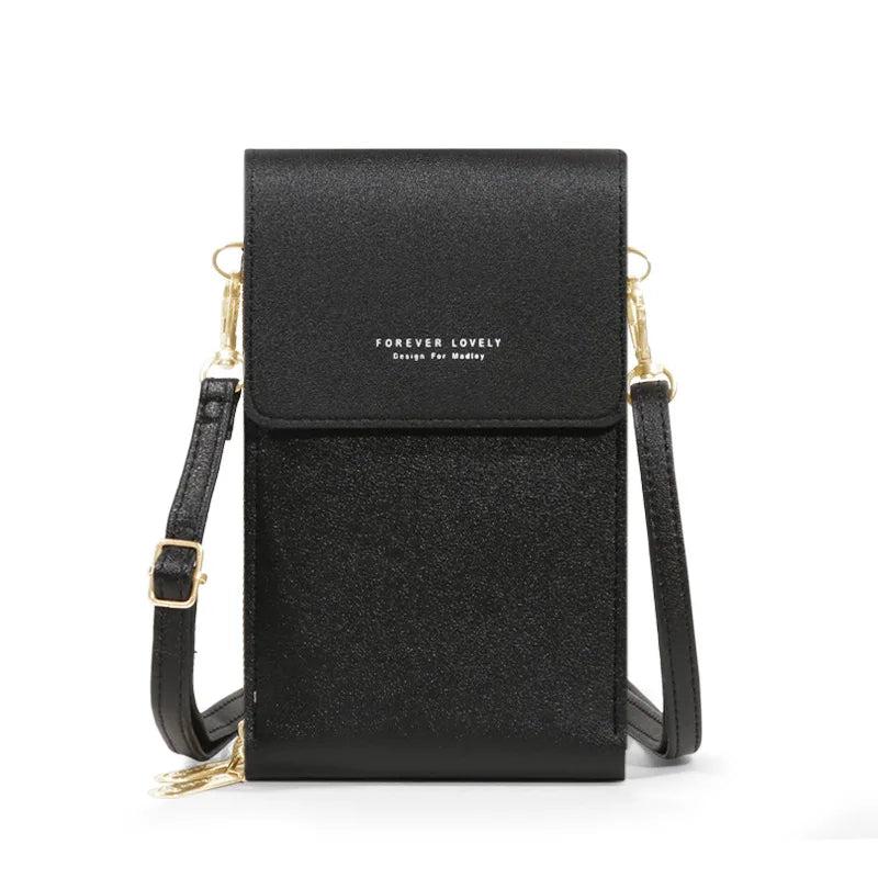 Vintage Women's Crossbody Bag PU Leather Touch Screen Wallet