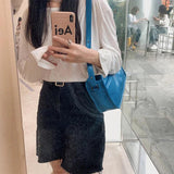 French Style Shoulder Bag for Women Office Lady Large Capacity Handbag