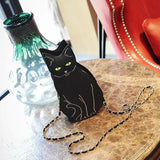 Cat Style Chain Shoulder Bag for Young Girl Casual Women Purses