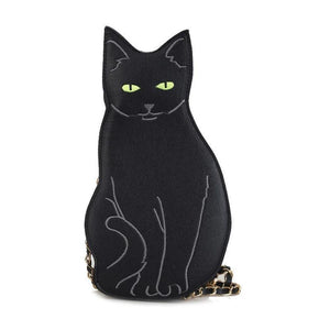 Cat Style Chain Shoulder Bag for Young Girl Casual Women Purses