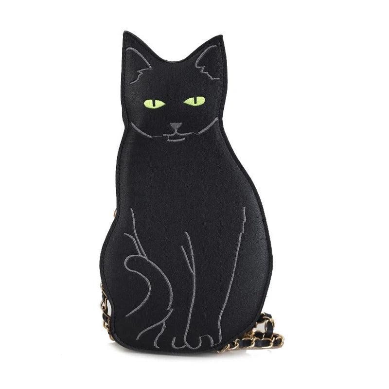 Cat Style Chain Shoulder Bag for Young Girl Casual Women Purses