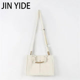 Women's Canvas Shoulder Bag Handbag Multi-Pocket Tote Bag