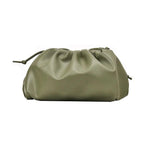 Cloud Shape Women Clutch Bag Pleated Dumpling Shoulder Messenger Bag